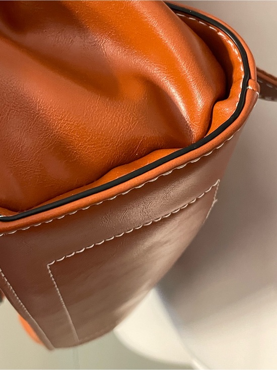 ECOSUSI Tan Faux Leather Backpack/Sling/Crossbody. main image 13